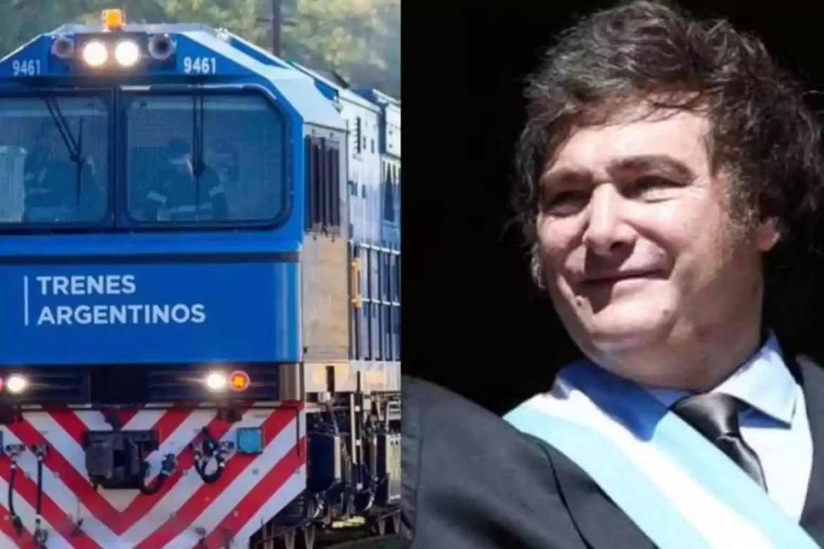trenes y milei