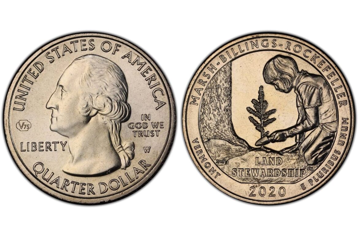 “Marsh-Billings-Rockefeller”: el cuarto de dólar en homenaje al parque histórico que puede valer US$40.000