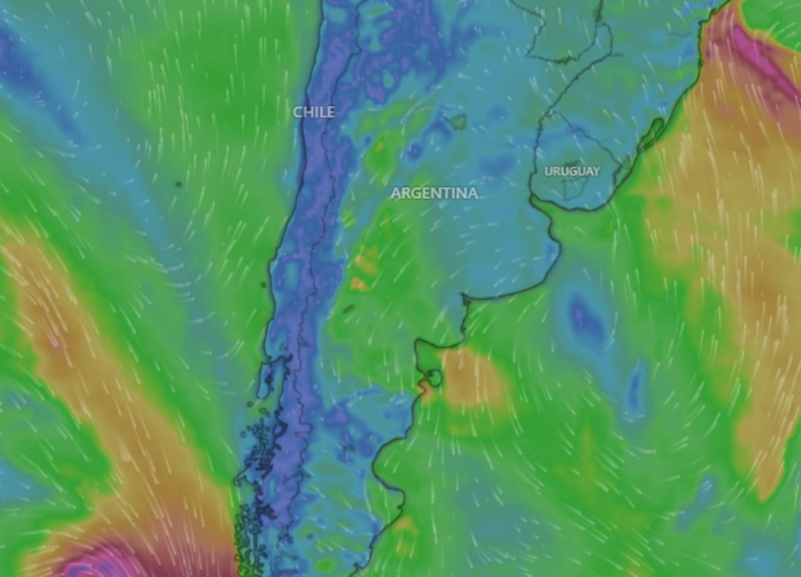 Rige una alerta amarilla por vientos fuertes y viento Zonda para este domingo 19 de octubre